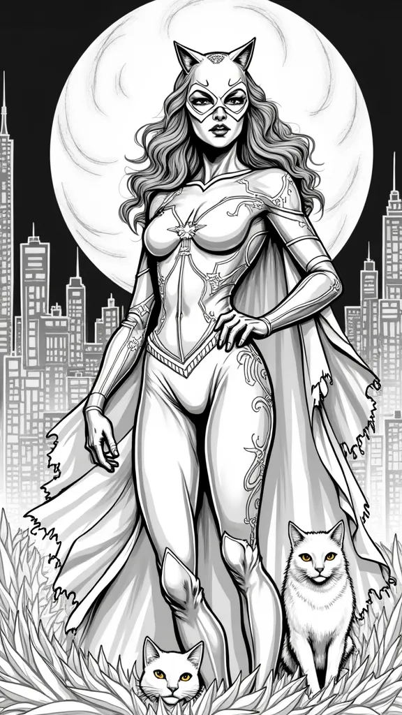 catwoman coloring page